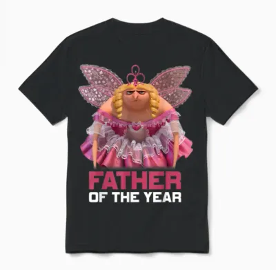 Despicable Me "gru in a Tutu" for Father's Day T-Shirt, Black, S Unisex T-Shirt - Black