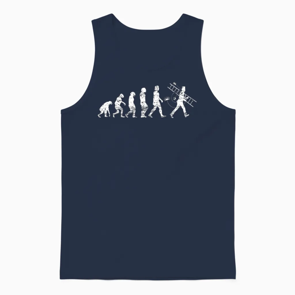 Schornsteinfeger Rauchfangkehrer Kaminfeger Kaminkehrer Unisex Tank Top in Navy