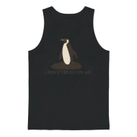 Don’t Tread on Me Penguin Shirt – Funny Tariffs Po Unisex Tank Top - Black – 1