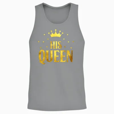 His Queen Unisex Tank Top - Sport Grey