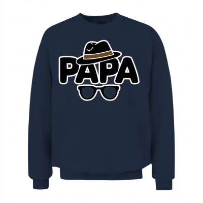 Papa Unisex Sweatshirt - Navy