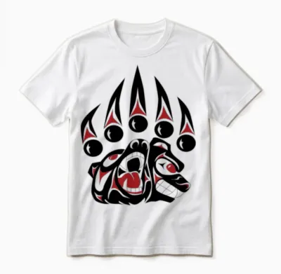 Native American Bear Claw Gift Unisex T-Shirt - White