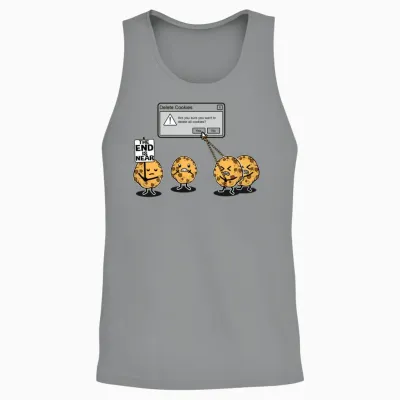 Deleting Cookies Is a Serious Threat Unisex Tank Top - Sport Grey