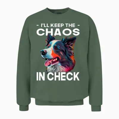 Border Collie - Dog Lover - Dog Owner Unisex Sweatshirt - Military Green