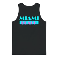 Miami Beach — Summer & Gift Unisex Tank Top - Black – 1