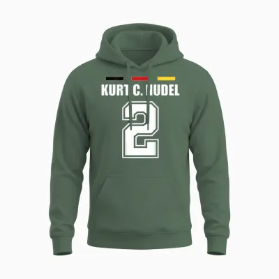 Lustige Namen Deutschland Trikot Für Mallorca Und Die Party Unisex Hoodie - Military Green