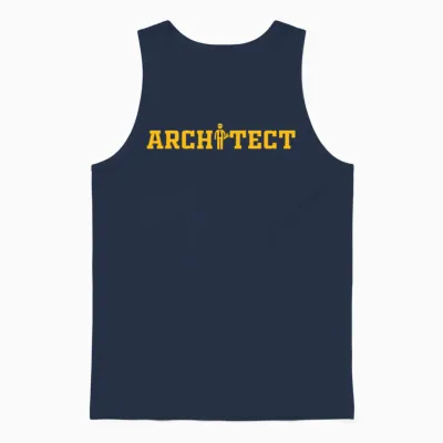 Funny Architect Architect Unisex Tank Top - Navy