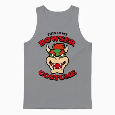 Nintendo Super Mario Bowser Costume Graphic Unisex Tank Top - Sport Grey