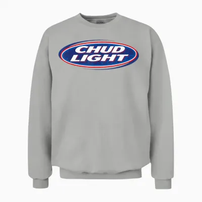 Chud Light Funny Parody Beer Style Humor Unisex Sweatshirt - Ash