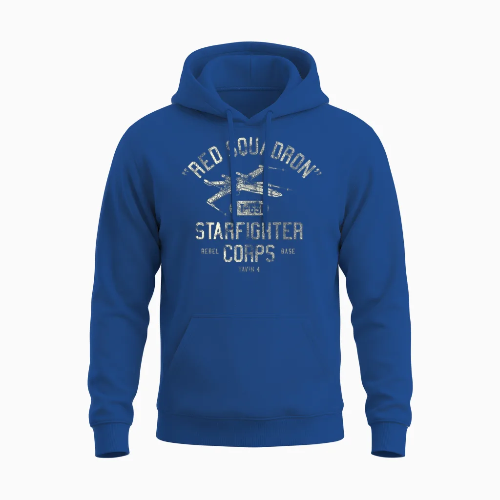 Star Wars Rebel X-Wing Starfighter Corps Collegiate Disney+ Unisex Hoodie in Royal