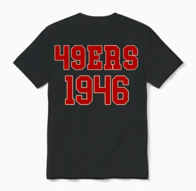 49ers Football 49ers 1946 Unisex T-Shirt - Black