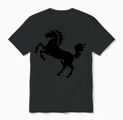 Horse Unisex T-Shirt - Black