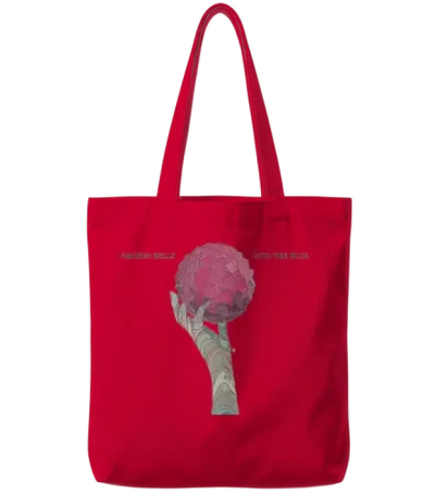 Into the Blue Tote Bags - Red