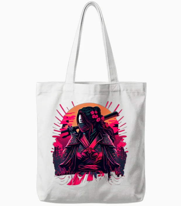 Samouraï Tote Bags in White