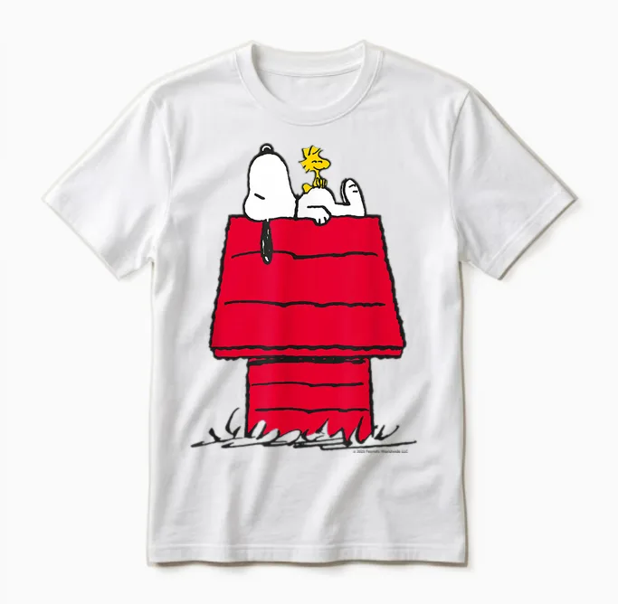 Peanuts - Snoopy Woodstock Original Unisex T-Shirt in White