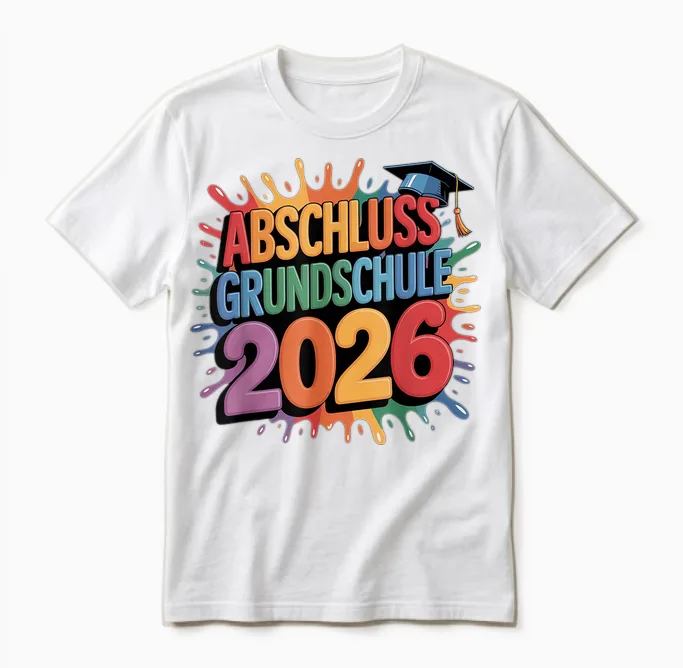 Graduation Primary School 2026 Primary School Graduate Leavers Unisex T-Shirt in White