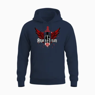Attack on Titan Unisex Hoodie - Navy