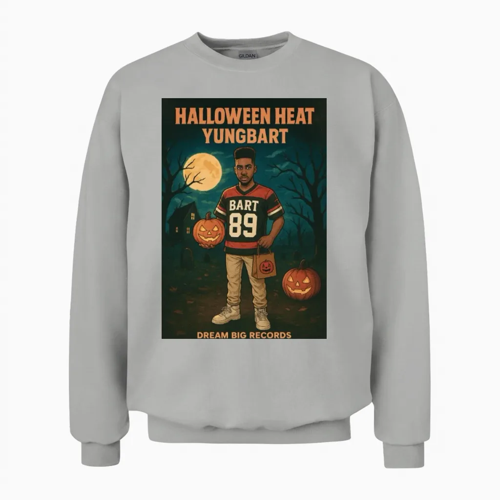 Halloween Heat Yungbart Unisex Sweatshirt in Ash