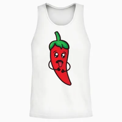 Blok the Funny Unisex Tank Top - White