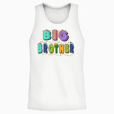 Big Brother, Promoted to Big Brother Gift Unisex Tank Top - White