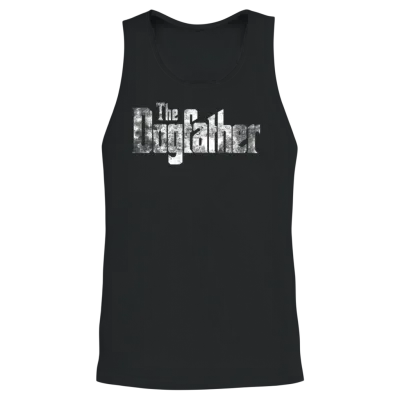 Dog Father Unisex Tank Top - Black