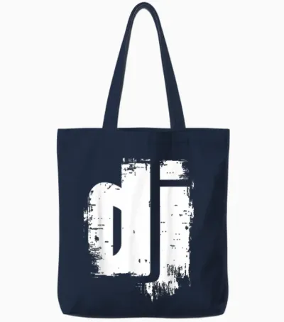 Mix1 Musik Dj Collection - Cooles Dj Grunge Musik - Du Bist Der Discjockey! Damen Dj T-Shirt, Schwarz, S Tote Bags - Navy