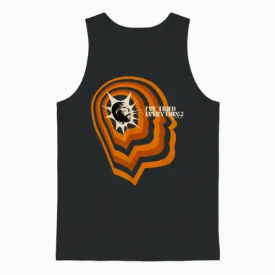 Teddy Floats Bang! T-Shirt, Black Unisex Tank Top - Black