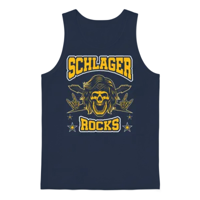 Folk Music Party Festival Outfit German Hits Unisex Tank Top - Navy