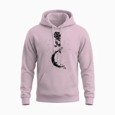 Boy Girl Aesthetic Grunge Clothing Unisex Hoodie - Light Pink