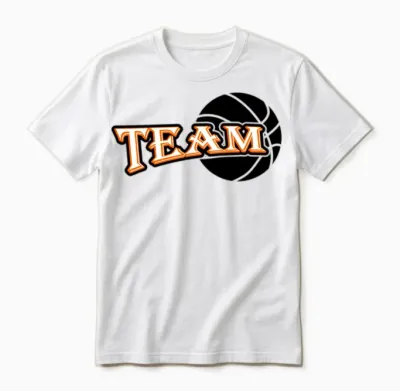 Basketball Team Retro Unisex T-Shirt - White