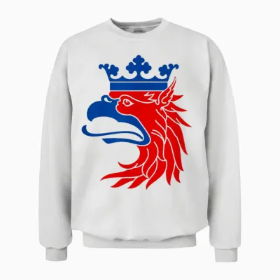 Scania Schweden-Wappen-Flagge, Griffin Unisex Sweatshirt - White