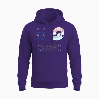 Welcome Baby Boy in Ramadan Unisex Hoodie - Purple