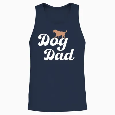 Dog Dad Unisex Tank Top - Navy