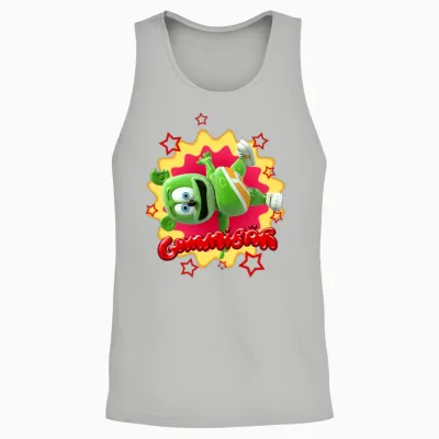 Gummibär Starburst Unisex Tank Top - Ash