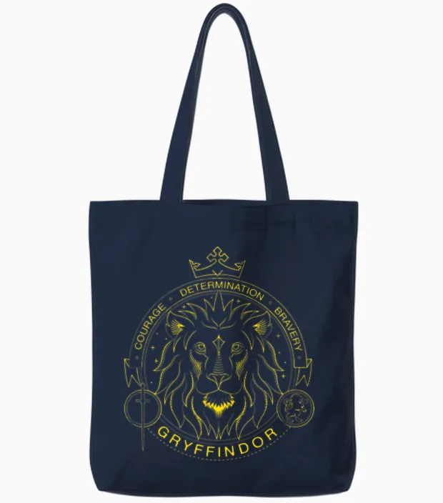 Harry Potter Gryffindor Lion Tote Bags in Navy