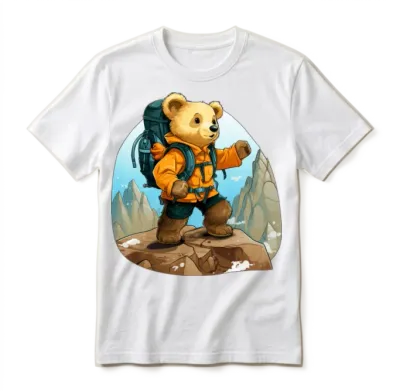 Bears Mountaineers / Hiking Bear Unisex T-Shirt - White