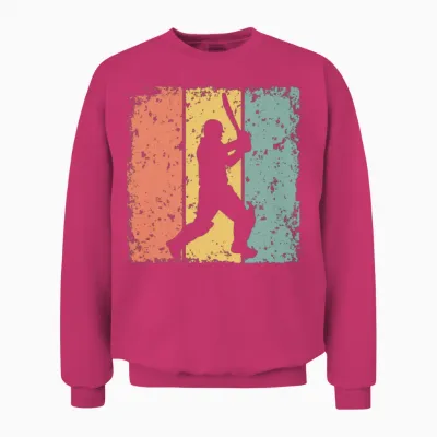 Cricket Retro Unisex Sweatshirt - Heliconia