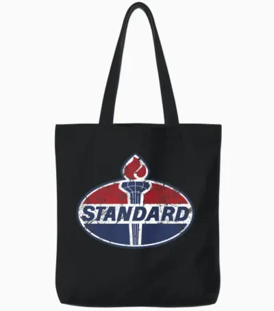 Standard Oil Tote Bags - Black