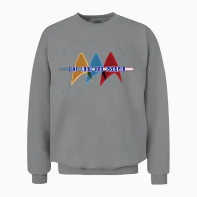 Star Trek: the Original Series Live Long and Prosper Deltas Unisex Sweatshirt - Sport Grey