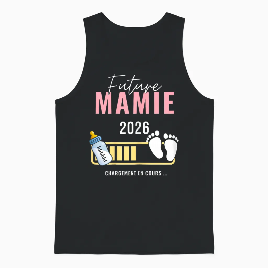 Granny in 2026 Announcement Pregnancy Future Granny Soon 2026 T-Shirt, Black, Female X-Small Unisex Tank Top in Black