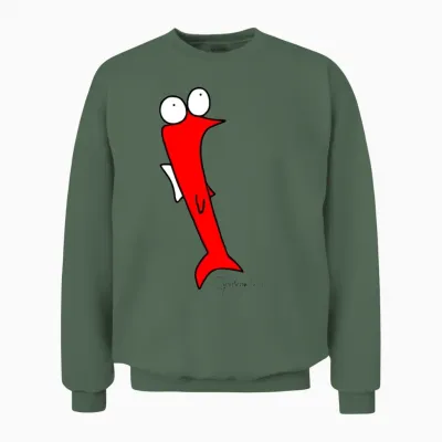Roach © Chyropterum Innoxius Unisex Sweatshirt - Military Green