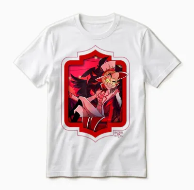 Hazbin Hotel - Lucifer Unisex T-Shirt - White