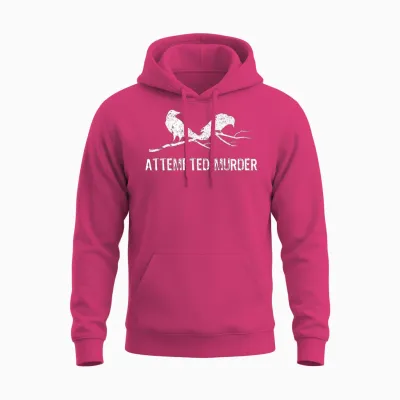 Crows Attempted Murder Funny Crow Meme Bird 1bk2 Unisex Hoodie - Heliconia