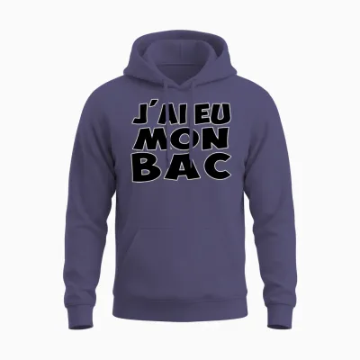 Bac Funny Unisex Hoodie - Heather Sport Dark Navy