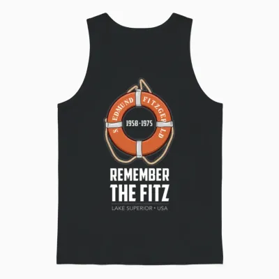 Ss Edmund Fitzgerald Lake Superior Iron Ore Unisex Tank Top - Black