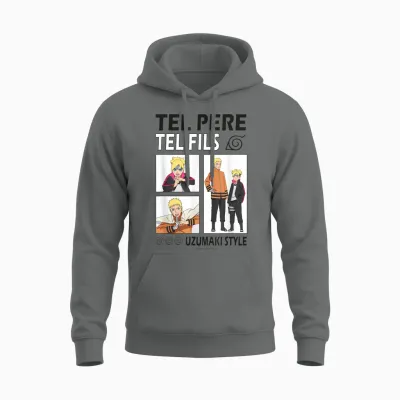 Boruto/naruto, Clan Uzumaki Unisex Hoodie - Graphite Heather