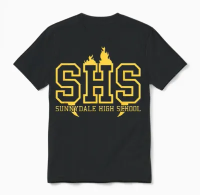 Buffy the Vampire Slayer Sunnydale School Logo Unisex T-Shirt - Black