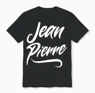 Homme Homme Garçons Idée Cadeau Drôle Humour Prénom Jean-Pierre T-Shirt Haut De Gamme Unisex T-Shirt - Black