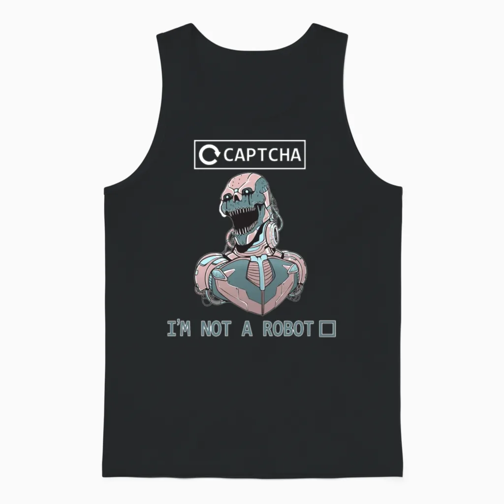 Informatics Geek Tshirt Robot Fan Gift Idea Unisex Tank Top in Black