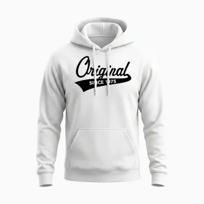 Original Since 1975 (year of Birth, Birthday / B) Unisex Hoodie - White